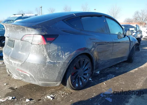 2022 Tesla Model Y Performance Dual Motor All-Wheel Drive из США, поврежденный, VIN 7SAYGDEF4NF552924